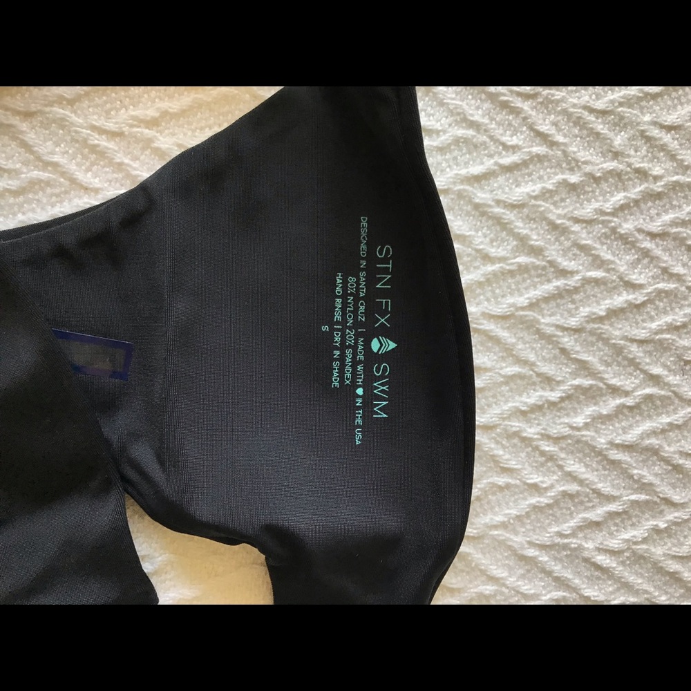 Stone Fox Swim Black Onyx Bikini Bottom - Picture 2 of 4